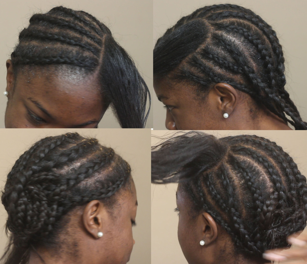 braid pattern for side part sew in